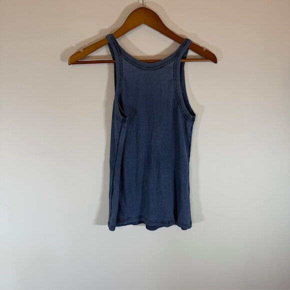 Baci Tank Top, Women's Size Large, Blue, Sleeveless - Picture 3 of 9
